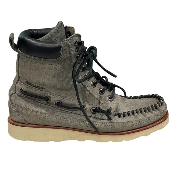 Sebago Shoreham Boots size 8 Taupe Westerly Moccasin Style Leather Ankle Utility main image 7
